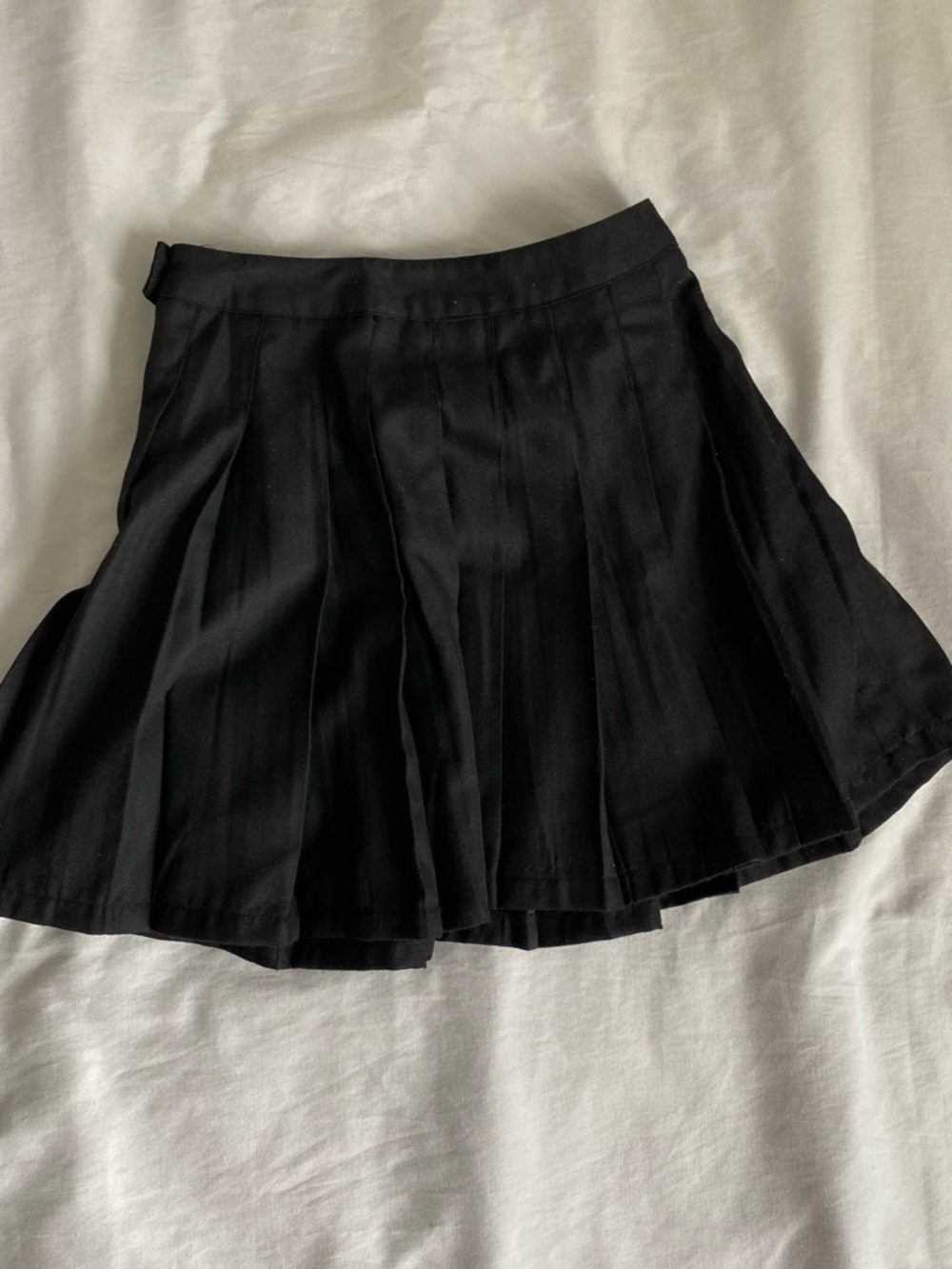 Ardene Black Pleated Skater Mini Skirt